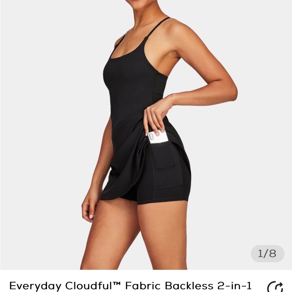 Halara active wear skater style dress with built in shirts and bra